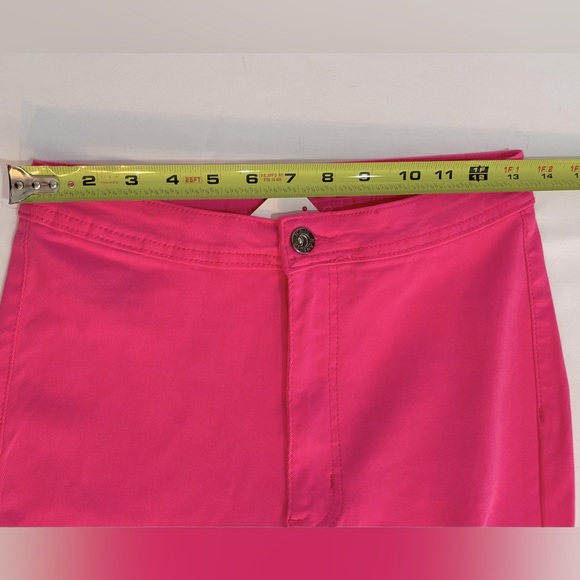 JC & JQ Jeans Super Stretchy High Waist Bell Bottom Flare Jeans Pink Size Large - Picture 11 of 15
